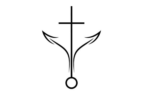 Anchor Cross Christian Symbol: A Versatile Graphics Asset for T-Shirt Designs