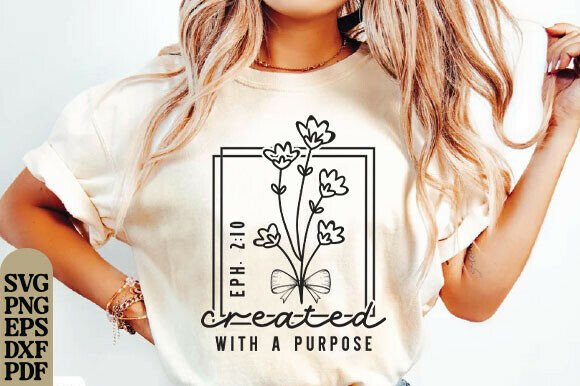 Floral Christian Svg: A Versatile T-Shirt Design for Faith-Based Brands