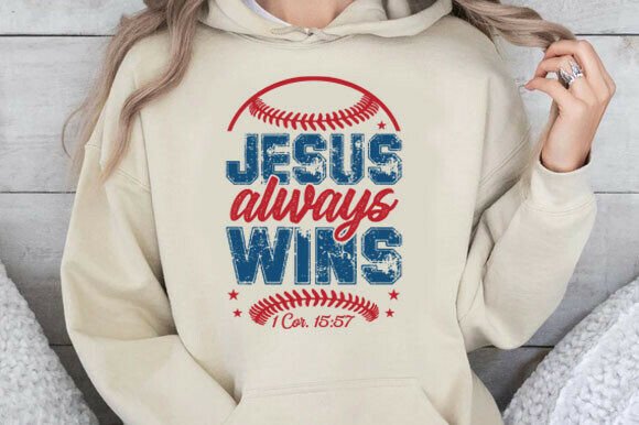 Jesus Always Wins Baseball Svg: A Versatile T-Shirt Design Graphic
