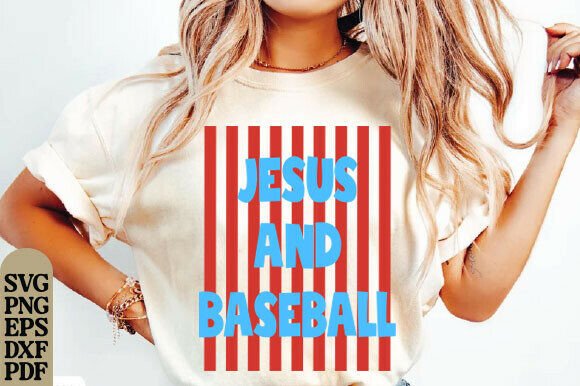 Jesus and Baseball PNG: A Faithful Graphic for T-Shirts