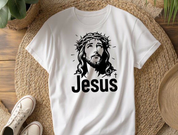 Jesus Crown of Thorns SVG PNG for T-Shirt Designs