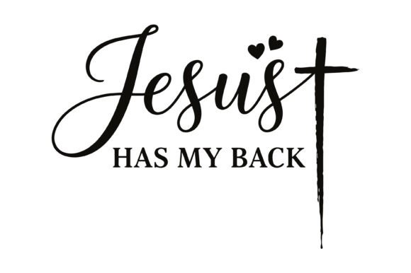 Jesus Has My Back SVG: A Versatile Graphic for T-Shirt Designs