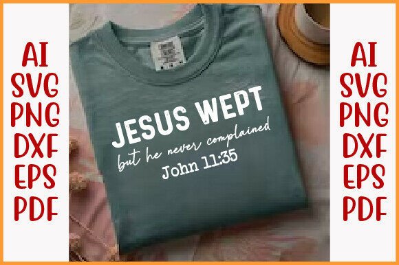Jesus Wept Bundle PNG for T-Shirt Designs and Graphics