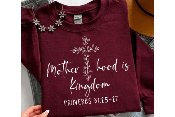 Motherhood is Kingdom Work SVG for T-Shirt Designs