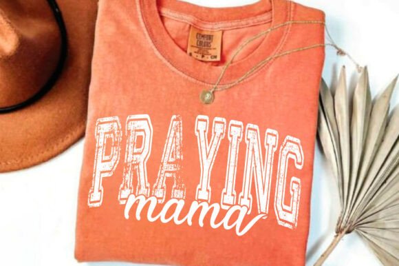Praying Mama Svg Png for Christian T-Shirt Designs