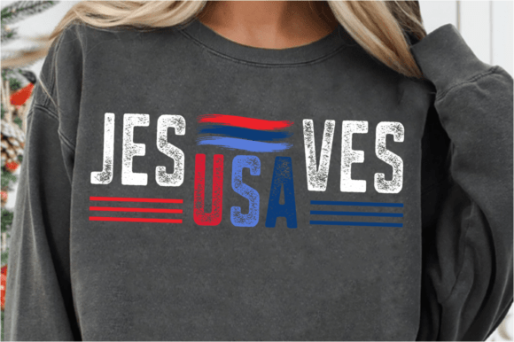 USA SVG, Jesus Saves USA PNG for T-Shirt Designs and Graphics